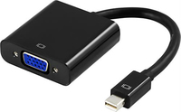Deltaco DP-VGA3 video cable adapter 0.2 m mini DisplayPort VGA Black 0553048000001