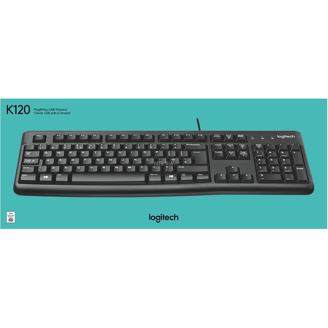 LOGITECH Keyboard K120 - N/A - ETI - USB - EER klaviatūra