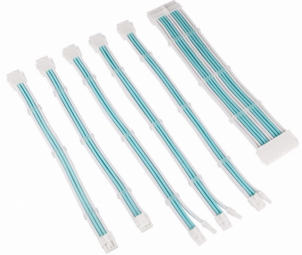 Kolink Core Adept Braided Cable Extension Kit - Brilliant White/Powder Blue Barošanas bloks, PSU