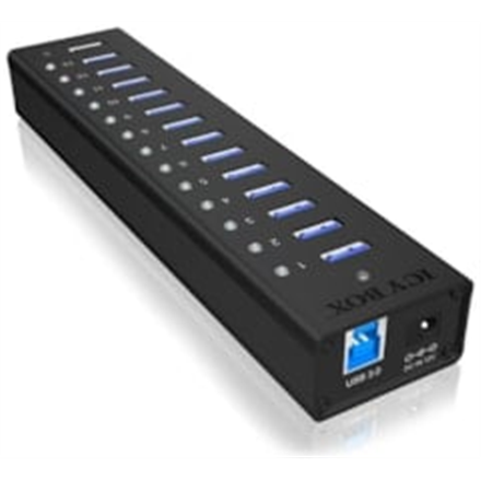 Hub 13-Port IcyBox USB 3.0 IB-AC6113 with USB Ladeanschluss USB centrmezgli