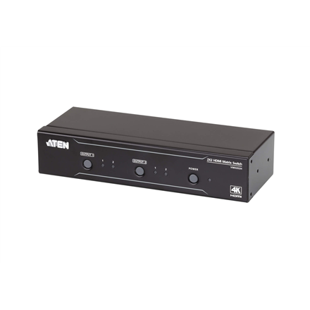 Aten 2x2 4K HDMI Matrix Switch up to 15m, 10.2 Gbps total  4719264645501 adapteris