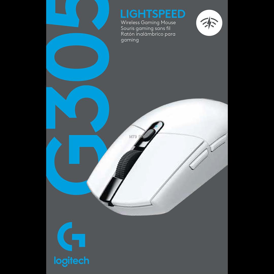 Logitech G305 Recoil Gaming Mouse - WHITE Datora pele