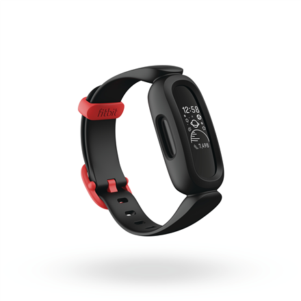 Fitbit Ace 3 Fitness tracker, OLED, Touchscreen, Waterproof, Bluetooth, Black/Racer Red 810038854632 Viedais pulkstenis, smartwatch