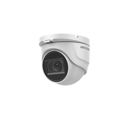 Hikvision IP Camera DS-2CE76H8T-ITMF Dome, 5 MP, 2.8mm, IP67 dust and water protection; Motion detection novērošanas kamera