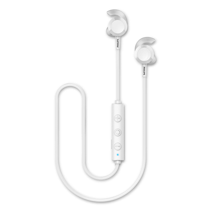 Philips In-ear wireless headphones TAE4205WT/00, BASS boost, 10 hours play time, USB-C charging, White austiņas