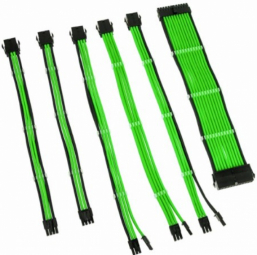 Kolink Core Adept Braided Cable Extension Kit - Green Barošanas bloks, PSU
