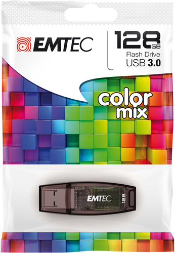 Emtec 128GB C410 Color Mix USB 2.0 USB Flash atmiņa