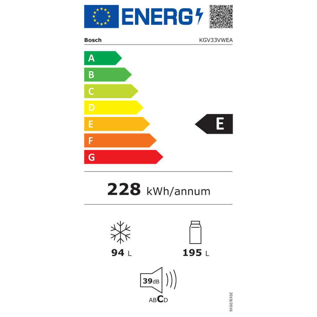 Bosch KGV 33 VWEA Ledusskapis