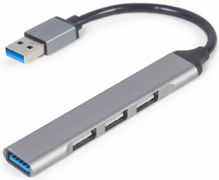 Gembird 4-port USB 3.1 Silver 8716309124690 USB centrmezgli