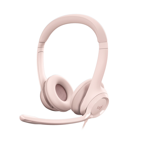 LOGI H390 USB Computer Headset - ROSE austiņas