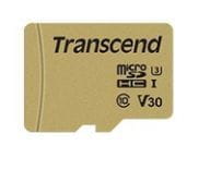 Transcend microSDHC 500S    16GB Class 10 UHS-I U3 V30 + Adapter atmiņas karte