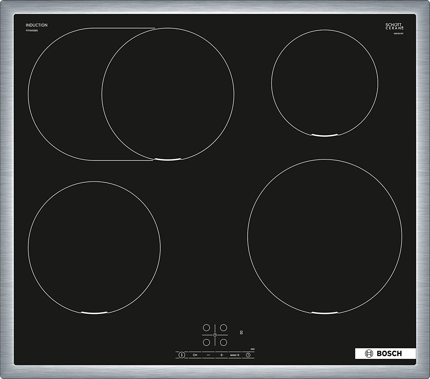 Bosch PIF645BB5E Series 4, self-sufficient hob Plīts