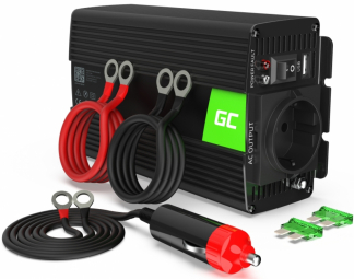 Green Cell INV09 power adapter/inverter Auto 1000 W Black Strāvas pārveidotājs, Power Inverter