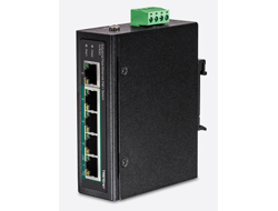TrendNET 5-Port Industrial Fast Etherne t PoE+ DIN-Rail Switch 710931161601 TI-PE50 komutators