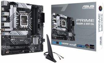 ASUS PRIME B660M-A WIFI D4 Intel B660 LGA 1700 micro ATX pamatplate, mātesplate