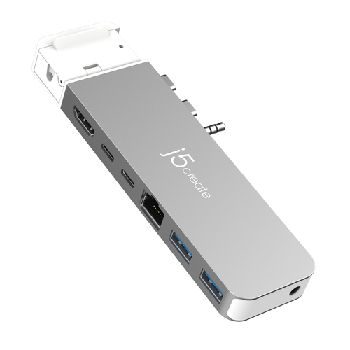 J5CREATE 4K60 ELITE PRO USB4 HUB WITH MAGSAFE KIT SPACE GREY/WHITE USB centrmezgli