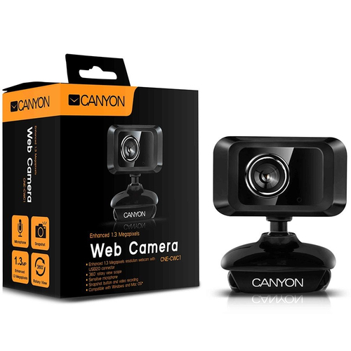 CANYON Enhanced 1.3 Megapixels resolution webcam with USB2.0 connector web kamera