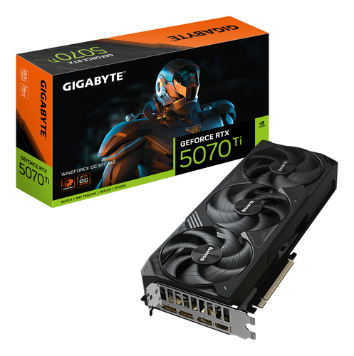 Gigabyte GeForce RTX 5070 Ti Windforce OC SFF 16GB GDDR7 (GV-N507TWF3OC-16GD) video karte