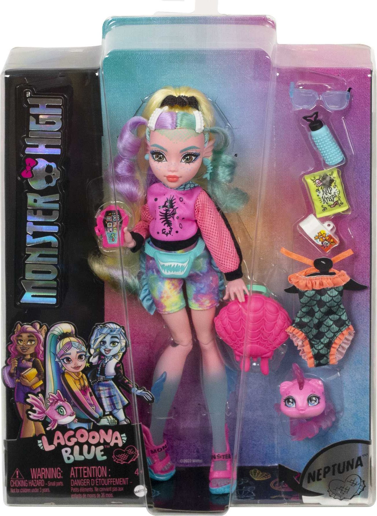 Doll Monster High Lagoona Blue HHK55 bērnu rotaļlieta