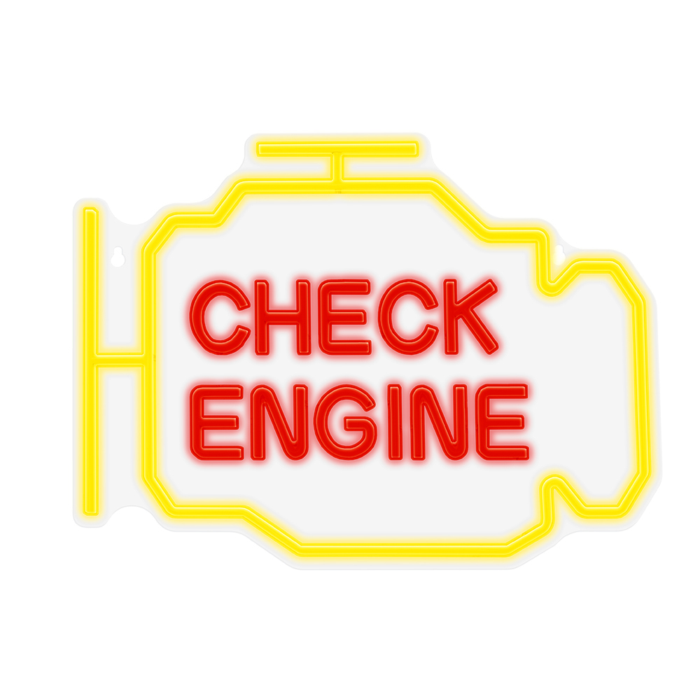 Neon PLEXI LED CHECK ENGINE yellow red NNE21 Neolia apgaismes ķermenis