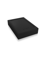 ICY BOX IB-256WP Aluminium + Siliconschutzhülle. piederumi cietajiem diskiem HDD