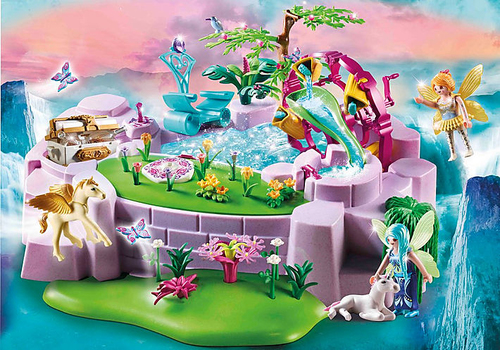 Blocks Fairies 7055 A magical lake in the land of fairies konstruktors