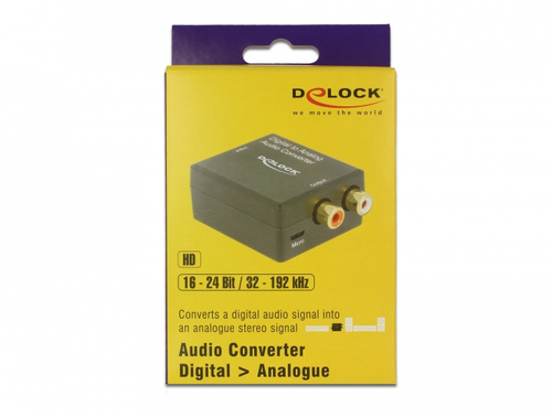 DELOCK Konverter Audio Digital > Analog HD Bu > Bu tīkla iekārta