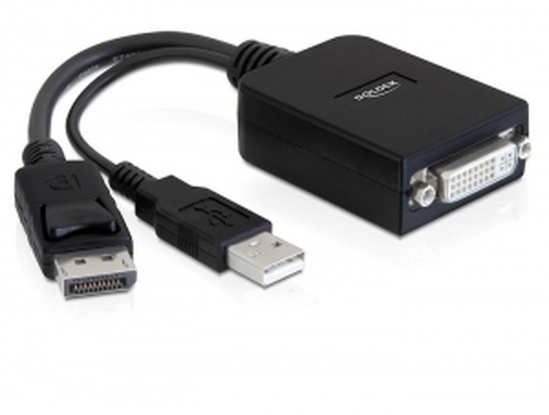 Delock Adapter Displayport male > DVI-I 24+5 female active karte