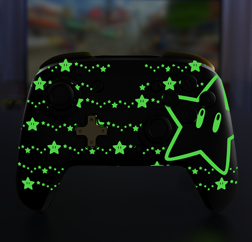 Pad PDP PDP SWITCH Pad bezprzewodowy Rematch Super Stars Glow in the Dark spēļu konsoles gampad