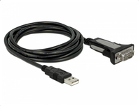 DELOCK Adapter USB 2.0 Typ-A zu 1 x Seriell RS-232 DB9 3 m adapteris