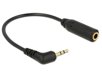 DELOCK Klinkekabel 3,5mm -> 2,5mm 90 degrees  Bu/St 0.17m 4Pin/3P kabelis video, audio