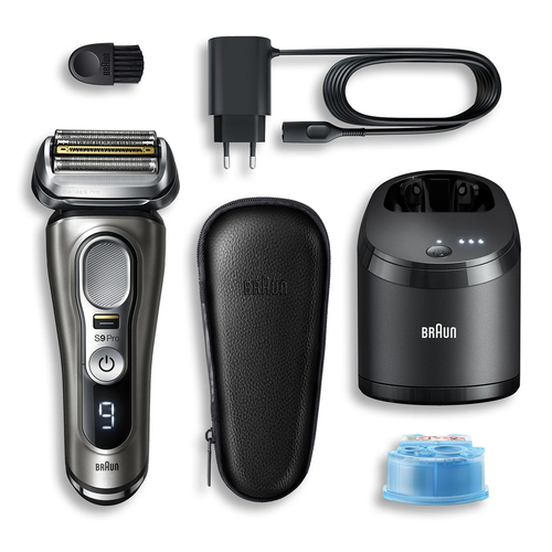 Braun Series 9 Pro 9485cc Foil shaver Trimmer Black, Silver Vīriešu skuveklis