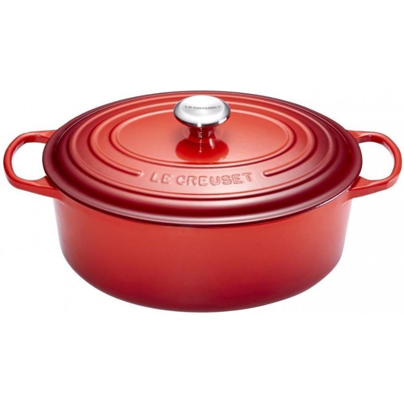 Le Creuset Cuguna katls ovals 31cm / 6,3L sarkans  0024147263166 Pannas un katli