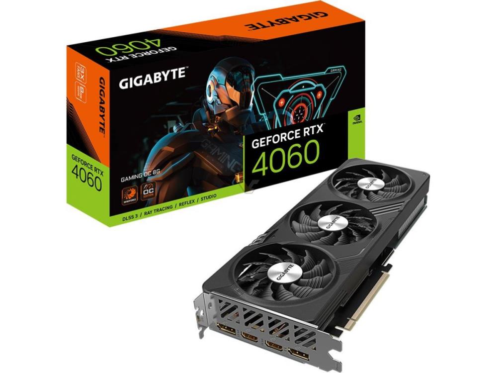 Gigabyte GeForce RTX 4060 GAMING OC 8G NVIDIA GeForce RTX 4060 8 GB GDDR6 video karte