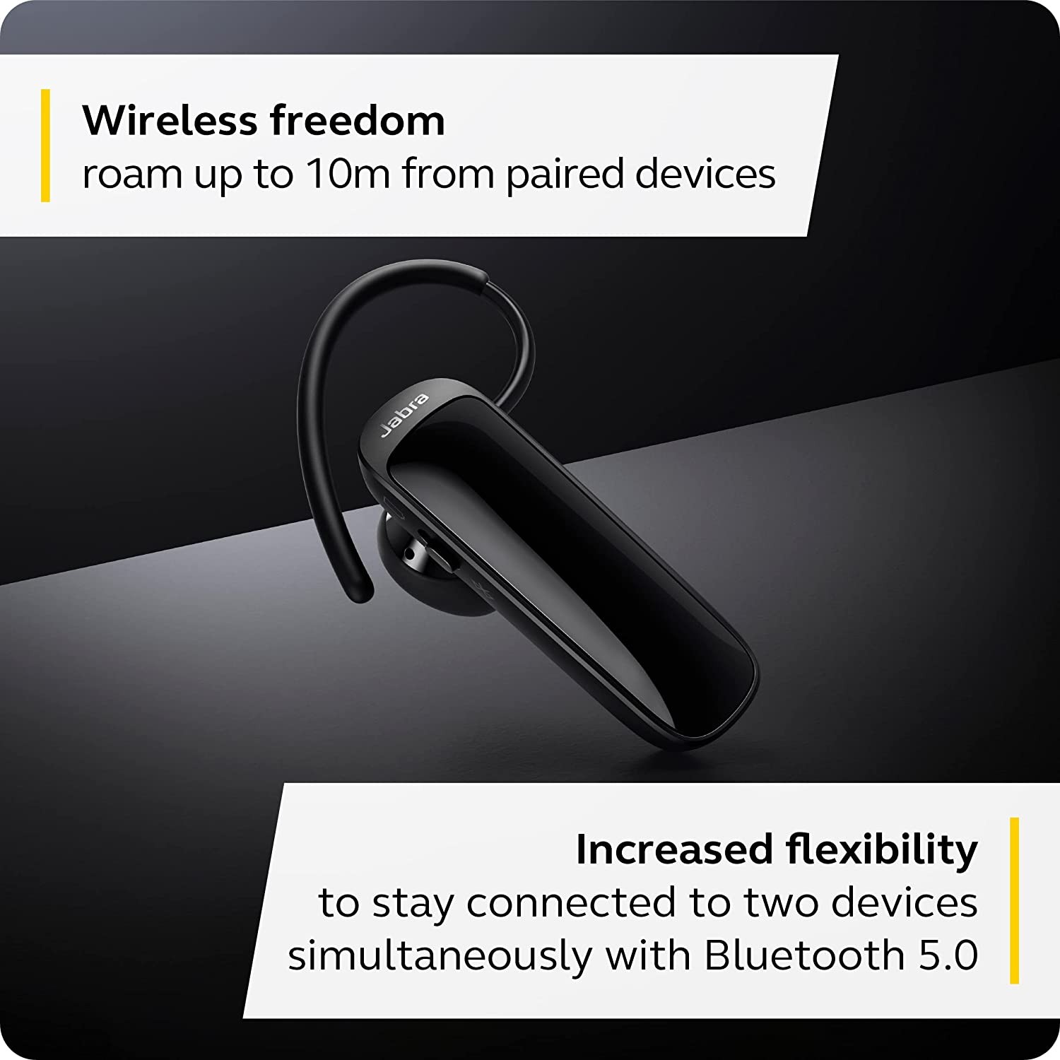 Jabra Talk 25 SE Hands free device, Noise-canceling, 8.6 g, Black, Volume control brīvroku sistēma telefoniem