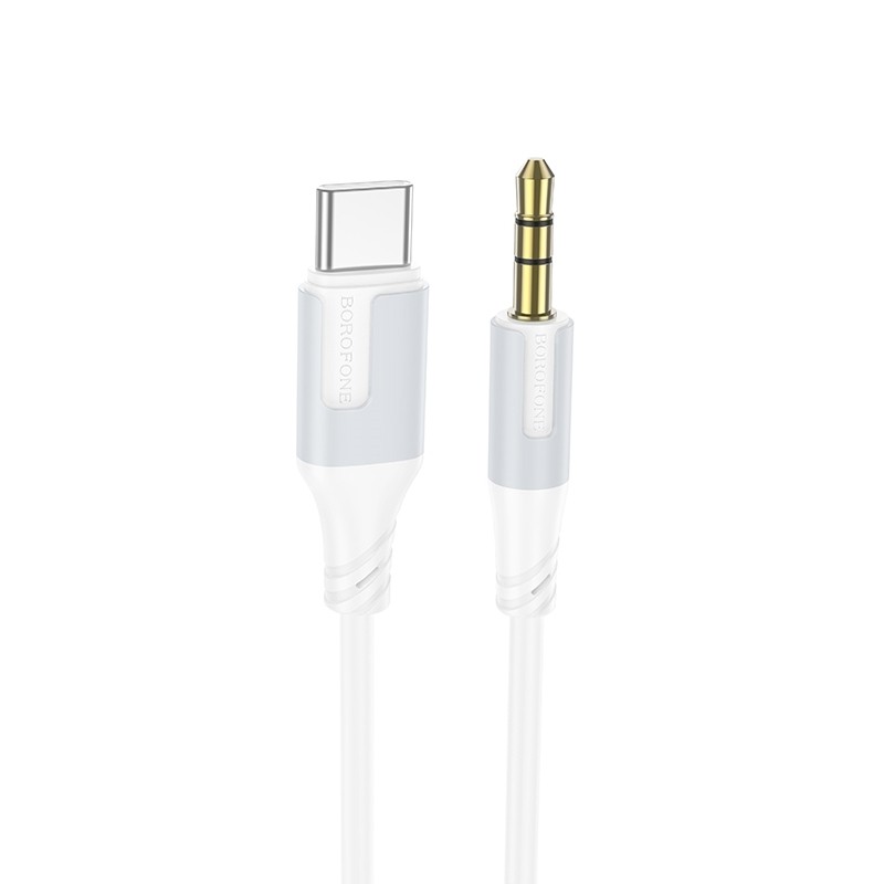 Audio kabelis Borofone BL19 USB-C to 3.5mm balts 6941991108587 (6941991108587) adapteris