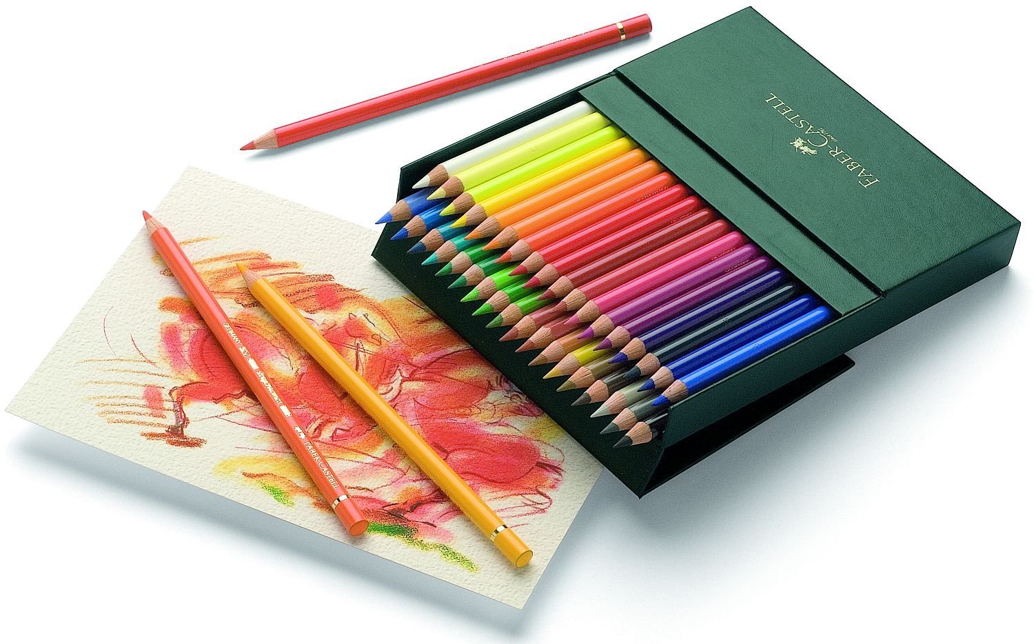Faber-Castell - Polychromos Colour Pencils - Studio box of 36 (110038) bērnu rotaļlieta