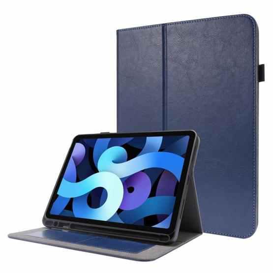 Macins Folding Leather  Lenovo Tab P11 1st Gen J606 11.0 tumsi zils planšetdatora soma