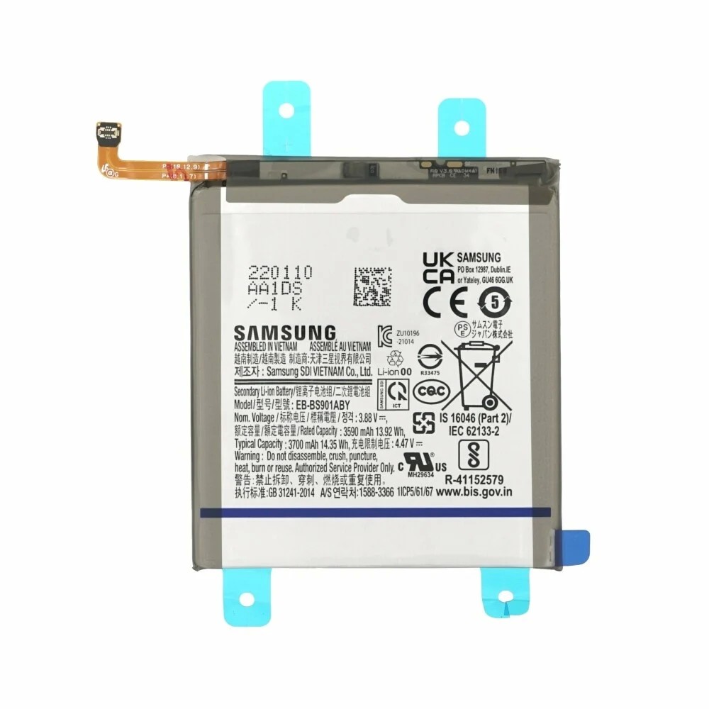 Akumulators Samsung S901 S22 5G 3700mAh EB-BS901ABY (service pack) 9990000000018 (9990000000018) akumulators, baterija mobilajam telefonam