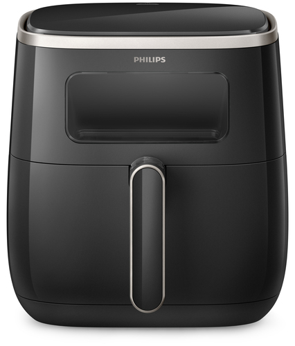 Philips 3000 series HD9257/80 fryer Double 5.6 L Stand-alone 1700 W Hot air fryer Black ritēšanas iekārta