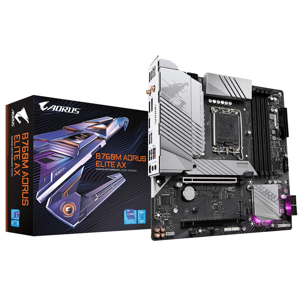 Gigabyte B760M AORUS ELITE AX pamatplate, mātesplate