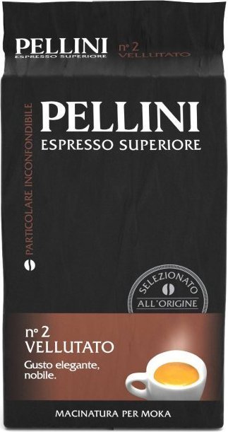 Kawa mielona Pellini Espresso Superiore No 2 Vellutato 250 g 12242901 (8001685122355) piederumi kafijas automātiem