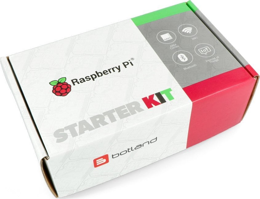 Raspberry Pi 5 WiFi Kit 16GB RAM + 32GB microSD + official accessories Raspberry PI datora daļas