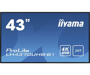 IIYAMA LH4370UHB-B1 43inch VA 4K UHD publiskie, komerciālie info ekrāni