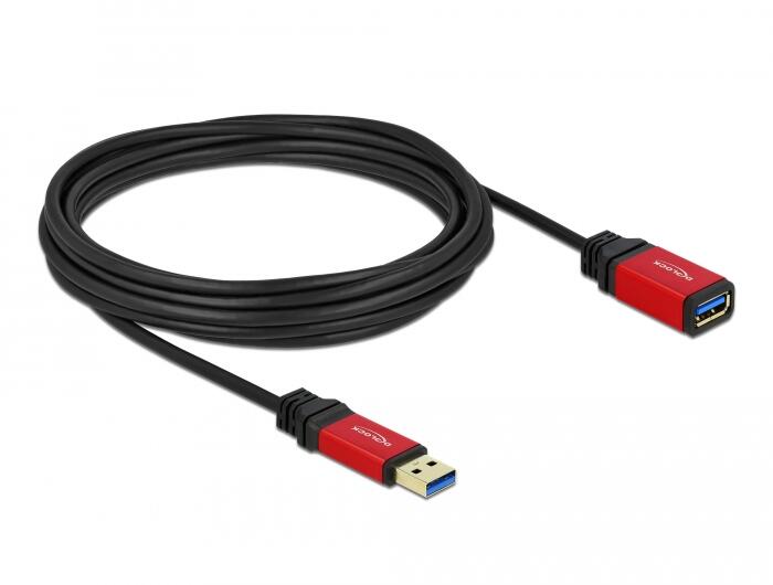 USB3.0 Verl. Delock A -> A St/Bu 5.00m Premium USB kabelis