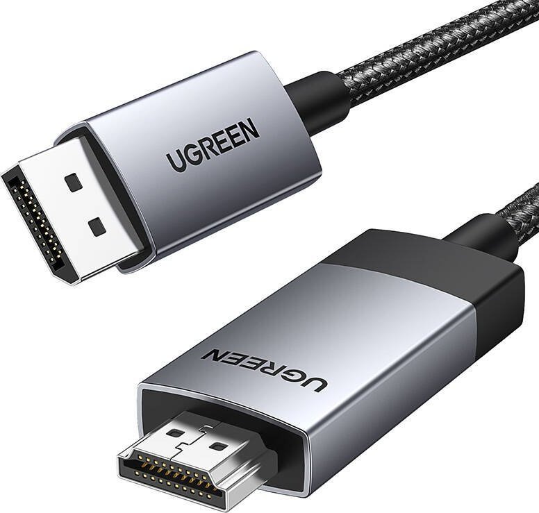 Ugreen Display Port to HDMI cable Ugreen DP119 4K, 1m, unidirectional kabelis video, audio