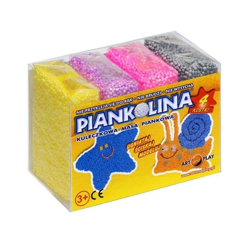 Piankolina 4 cubes yellow Z-10000104 (5901549031140) bērnu rotaļlieta