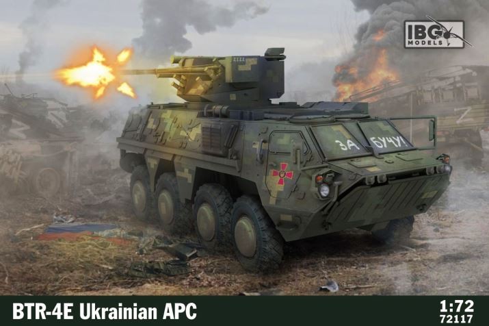 Plastic model BTR-4E Ukrainian APC 1/72 72117 (5907747902336) Rotaļu auto un modeļi