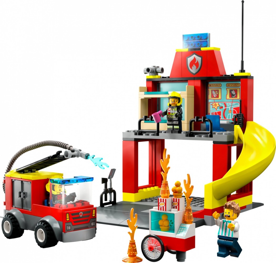 LEGO City 60375 Fire Station and Fire Truck LEGO konstruktors