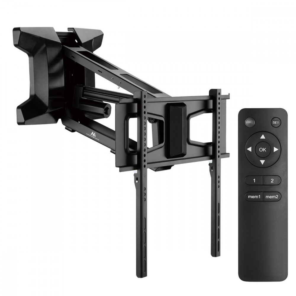 Maclean MC-891 Electric TV Wall Mount Bracket with Remote Control Height Adjustment 37'' - 70
